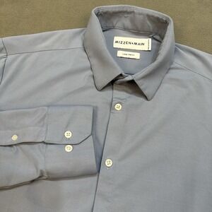 Mizzen+Main Blue Dress Shirt